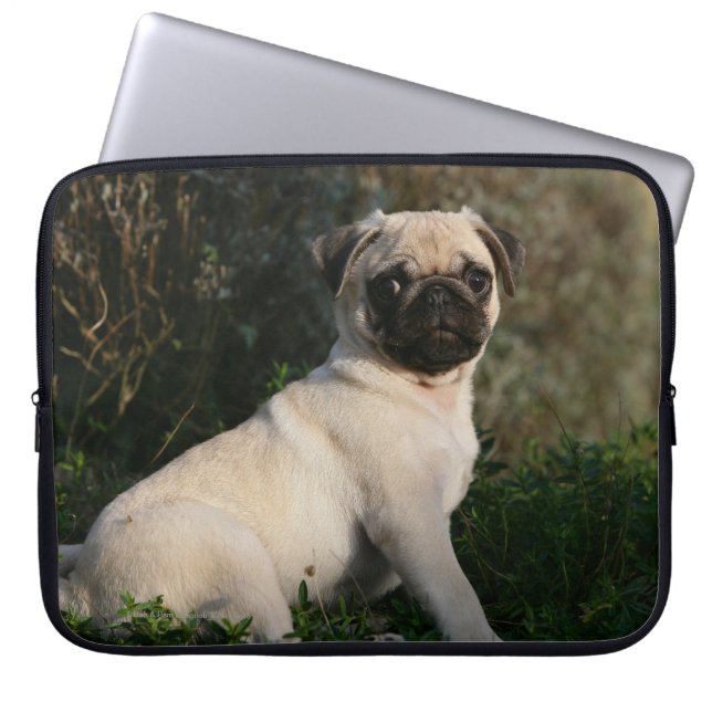 Funda Para Portátil Sentada del perrito del barro amasado del (Frente)