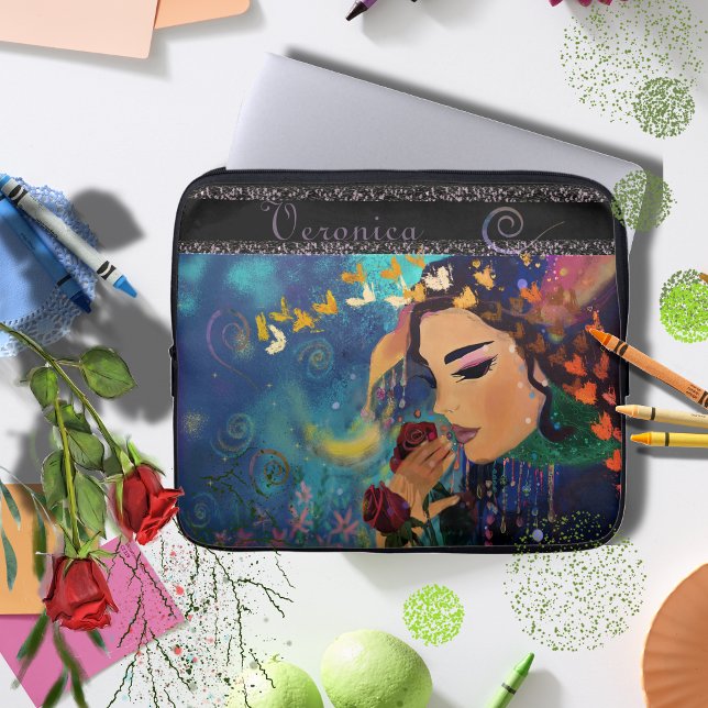 Funda Para Portátil Sentimiento de Rosas (Scent of Roses Laptop Sleeve)