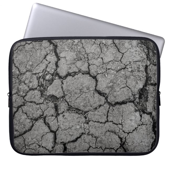 Funda Para Portátil Sequía árida de tierra gris (Frente)