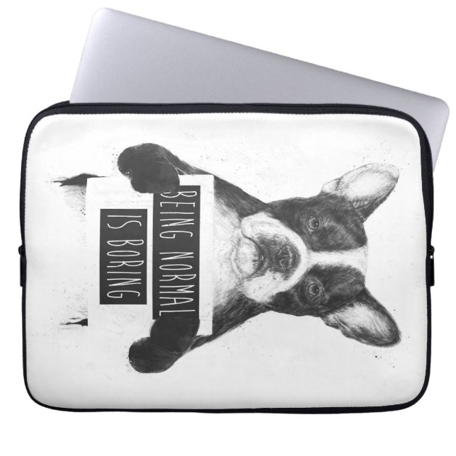 Funda Para Portátil Ser normal es aburrido (Frente)