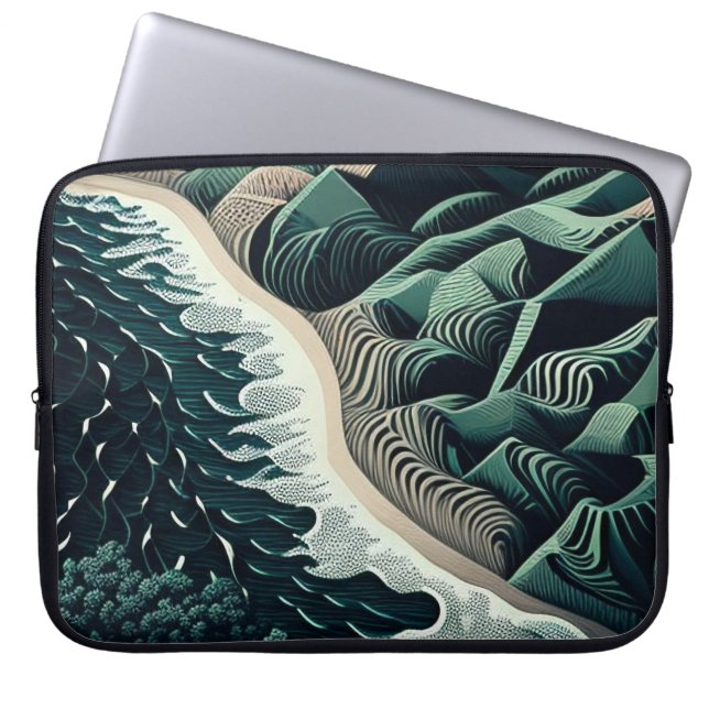 Funda Para Portátil Serene Shores (Frente)