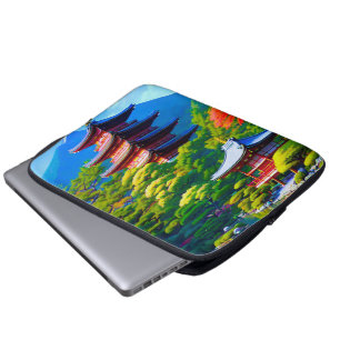 Funda Para Portátil Serenidad Shinto: El Alma del Jardín