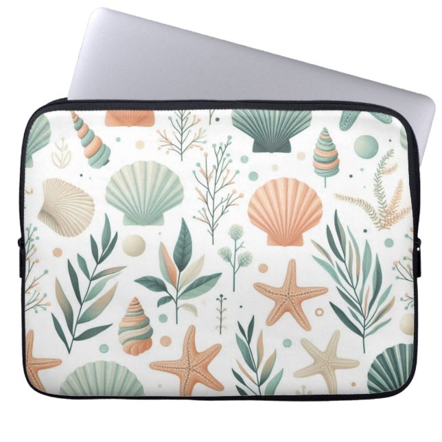 Funda Para Portátil Sereno Vida Marina (Frente)