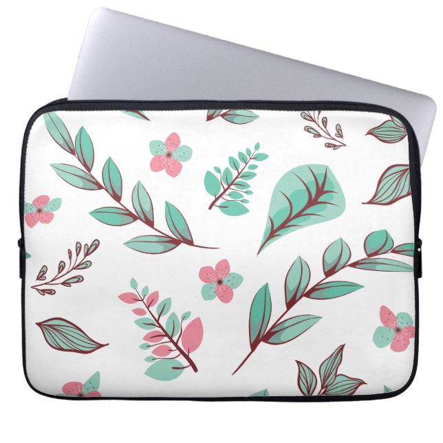 Funda Para Portátil Serie 2 de diseño de flores (Frente)