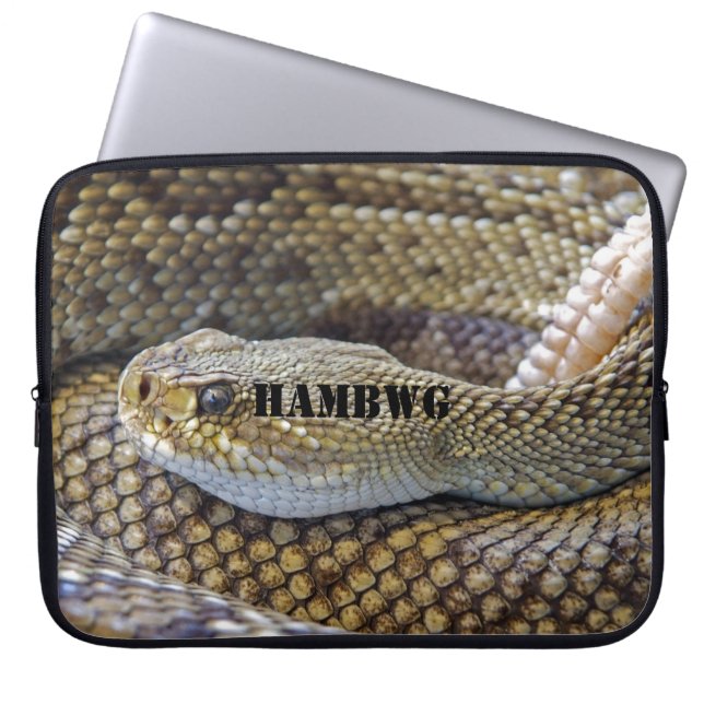 Funda Para Portátil Serpiente HAMbWG - Manga para portátil Neoprene de (Frente)