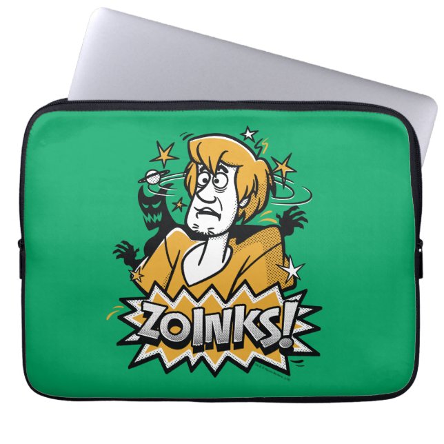 Funda Para Portátil Shaggy "¡Zoinks!" Gráfico de semitono (Frente)