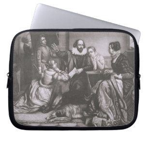 Funda Para Portátil Shakespeare con su familia, en Stratford, Recitin