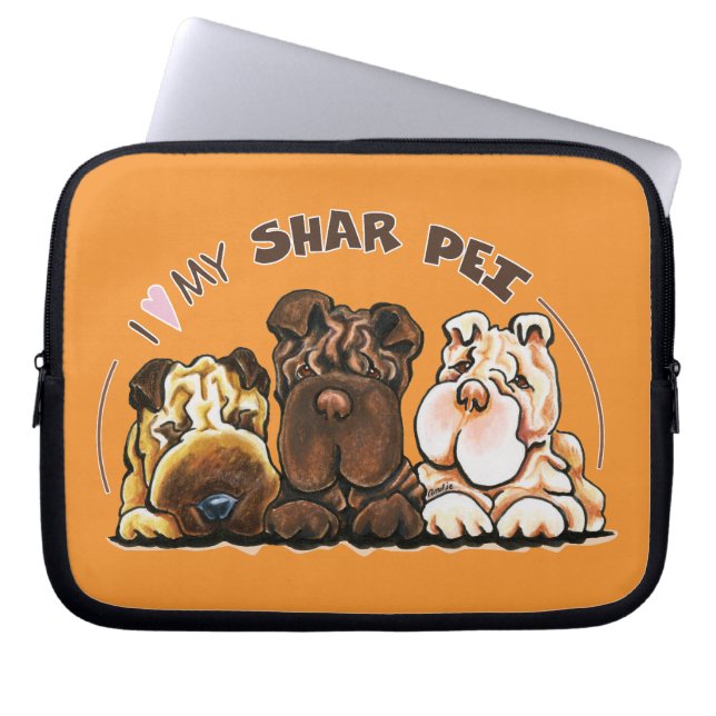 Funda Para Portátil Shar Pei Lover (Frente)