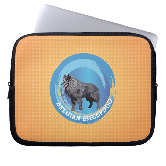 Funda Para Portátil Sheepdog belga (Frente)