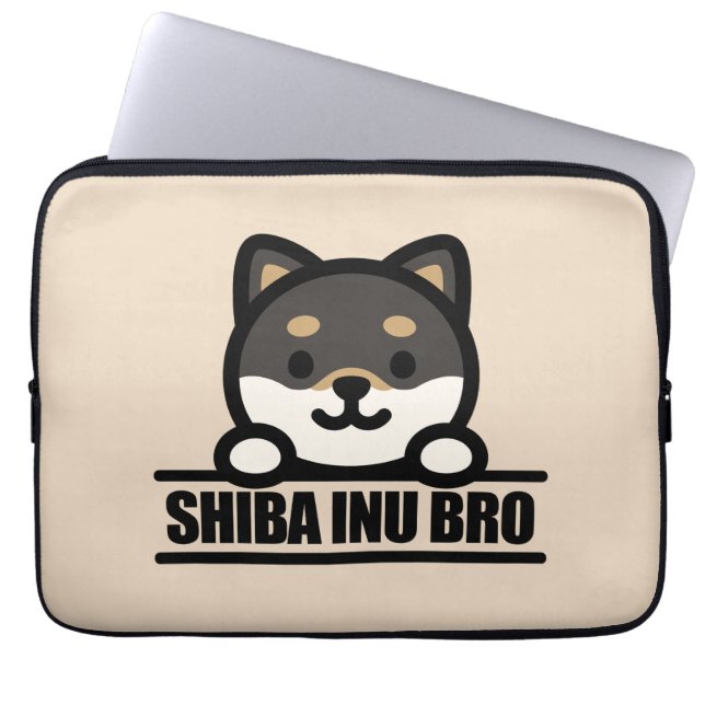 Funda Para Portátil SHIBA INU BRO  - Cool Shiba Inu Brother Design (Frente)