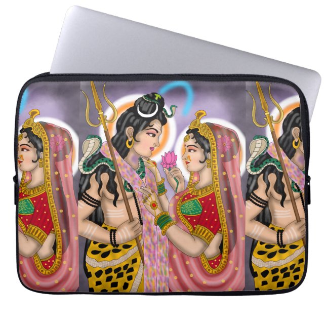 Funda para portátil Shiva Parvati (Frente)
