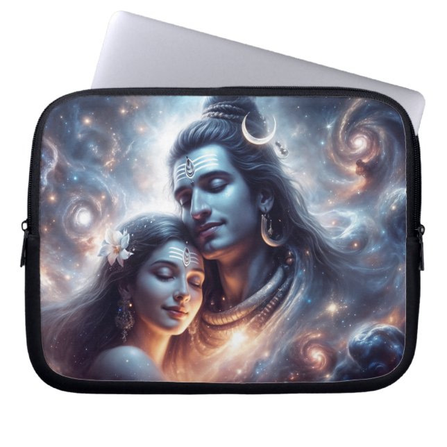 Funda Para Portátil Shiva y Shakti amor cósmico (Frente)