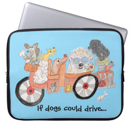 Funda Para Portátil Si los perros pudieran conducir