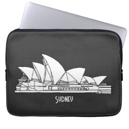 Funda Para Portátil Sídney Opera House Australia dibujo souvenir