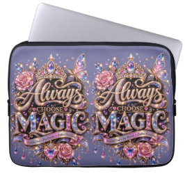 Funda Para Portátil Siempre elige el diseño de cristal con destello má