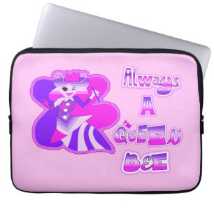 Funda Para Portátil Siempre una marca de abeja reina de manga de portá