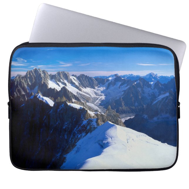 Funda Para Portátil Sierra | Mont Blanc, Alpes Europeos (Frente)