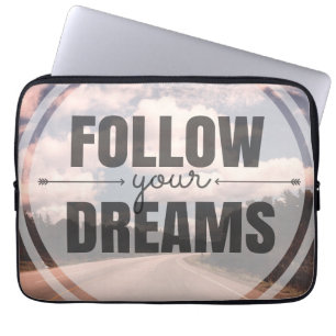 Funda Para Portátil Siga sus sueños