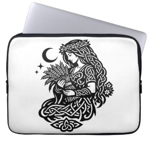 Funda Para Portátil Sigilo de la Doncella de Virgo — Tatuaje de Zodiac