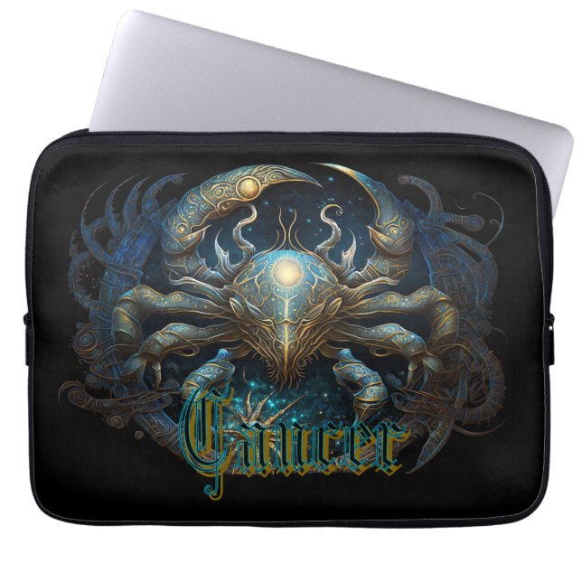 Funda Para Portátil Signo de Cáncer (Frente)