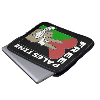 Funda Para Portátil Signo de paz del corazón de la paloma de Palestina