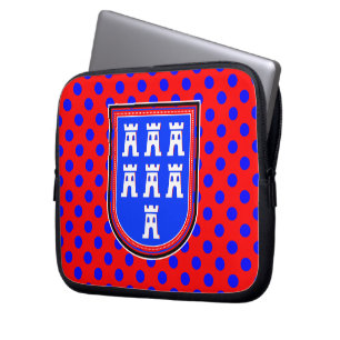 Funda Para Portátil Signo sajón rojo azul