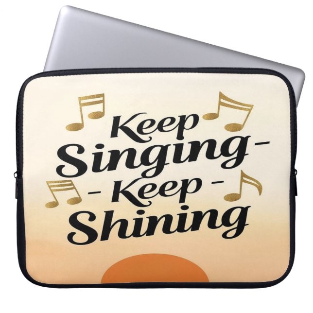 Funda Para Portátil Sigue Cantando Sigue Brillando (Frente)