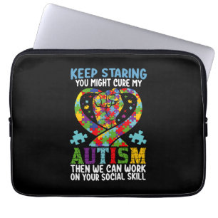 Funda Para Portátil Sigue Mirando Tal Vez Cures Mi Conciencia Del Auti