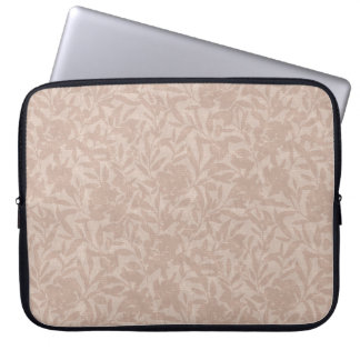 Funda Para Portátil Silhouettes florales mocha mousse caliente que