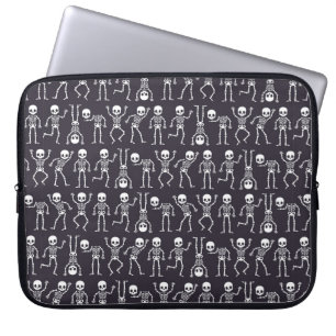 Funda Para Portátil Siluetas esqueléticas sin fisuras para halloween