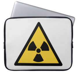 Funda Para Portátil Símbolo de advertencia de radiación (peligro radia