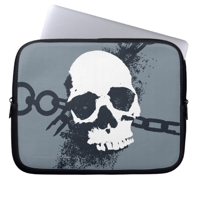 Funda Para Portátil Símbolo de cráneo de Necromancer (Frente)