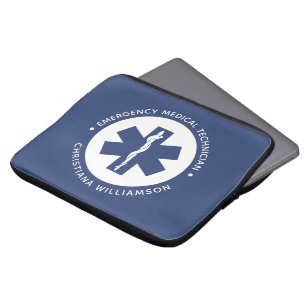 Funda Para Portátil Símbolo de EMT personalizado Técnico Médico de Eme