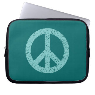 Funda Para Portátil Símbolo de la paz esgrimido - Que verde en el té