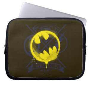 Funda Para Portátil Símbolo de murciélago marcado por liga de justicia