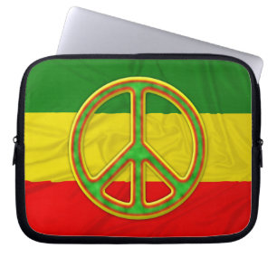 Funda Para Portátil Símbolo de paz de Rasta