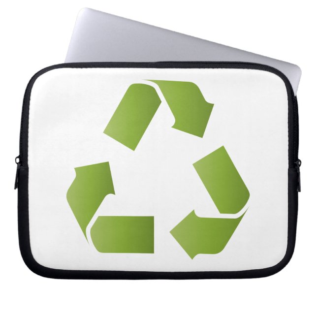 FUNDA PARA PORTÁTIL SÍMBOLO DE RECICLAJE (Frente)