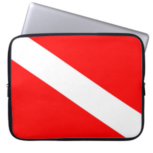 Funda Para Portátil símbolo de submarinismo con bandera de buceo en di