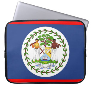 Funda Para Portátil Símbolo del país de la bandera de Belice