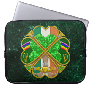 Funda Para Portátil Símbolo del Patrimonio del Trébol Celta Inspirado