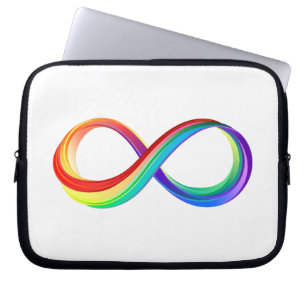 Funda Para Portátil Símbolo infinito arcoiris en capas