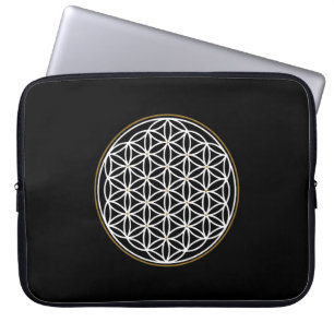 FUNDA PARA PORTÁTIL SÍMBOLO MÍSTICO FLOR DE LA VIDA