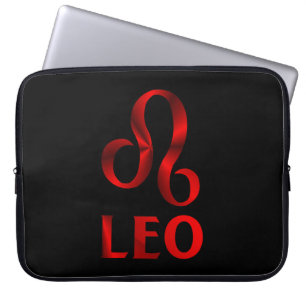 Funda Para Portátil Símbolo rojo del horóscopo de Leo