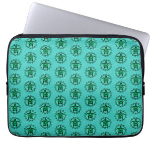 Funda Para Portátil Símbolo verde negro maorí de sol tortugas tribales