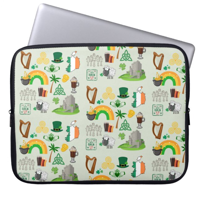 Funda Para Portátil Símbolos de Irlanda (Frente)