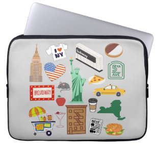 Funda Para Portátil Símbolos de Nueva York