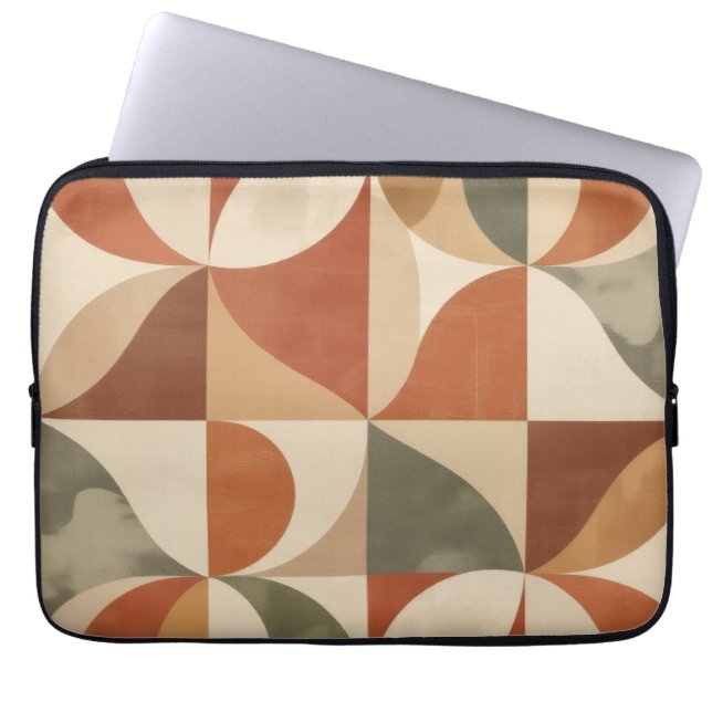 Funda Para Portátil "Simetría retro" (Frente)