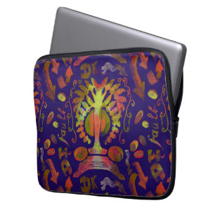 Funda Para Portátil Simetría simétrica psicodélica arte abstracto