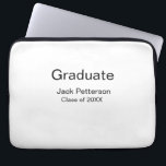 Funda Para Portátil simple graduado mínimo añadir nombre a clase moder<br><div class="desc">diseño de plantilla de personalizar</div>