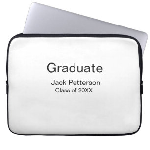 Funda Para Portátil simple graduado mínimo añadir nombre a clase moder